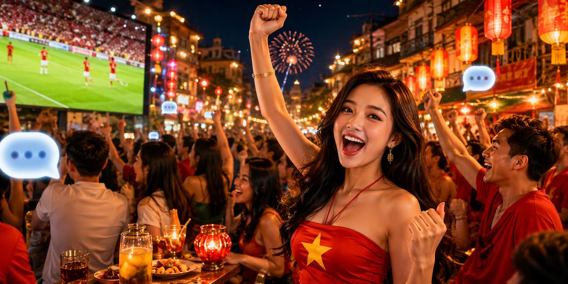 Chợ đêm Hà Nội với người dùng theo dõi kèo bóng đá qua điện thoại