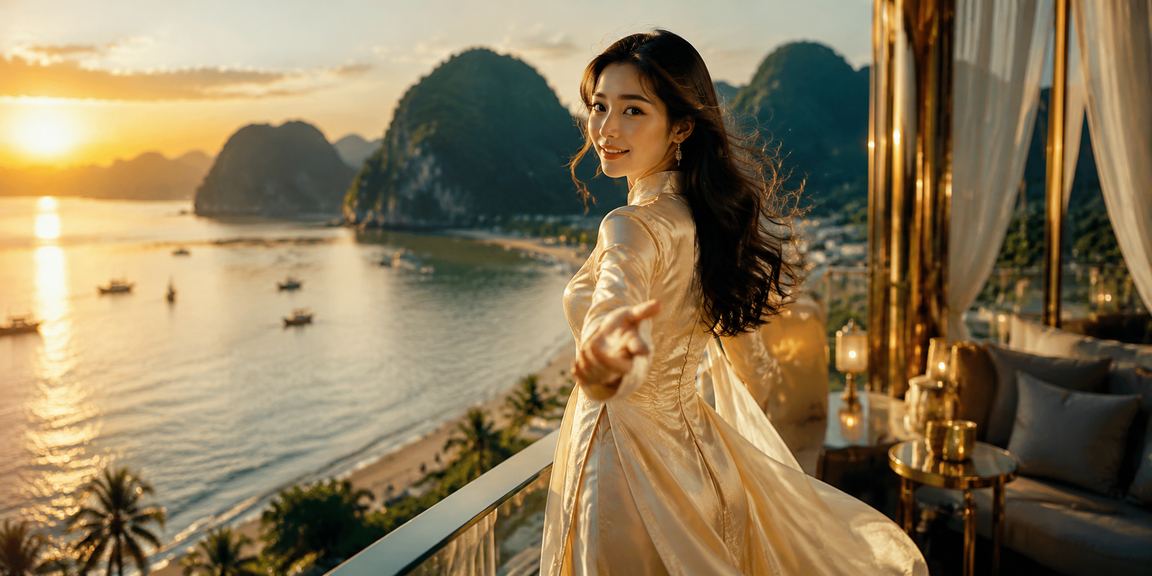 Người phụ nữ mặc áo dài tại Ninh Bình tham gia xổ số và trò chơi giải trí trên nền tảng 11400